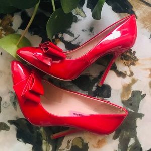 Red Patent Pumps Heels Stilettos